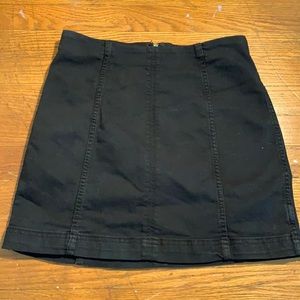 Black jean skirt